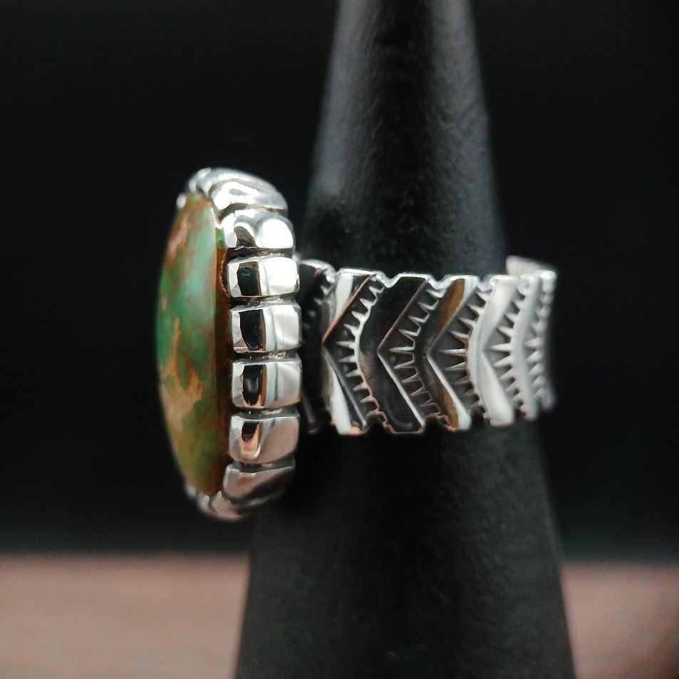 The Camelot — stone face-on, black cone, slightly angled, warm copper tones
